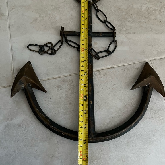 Rustic Black Anchor Wall Decor - Picture 2 of 3